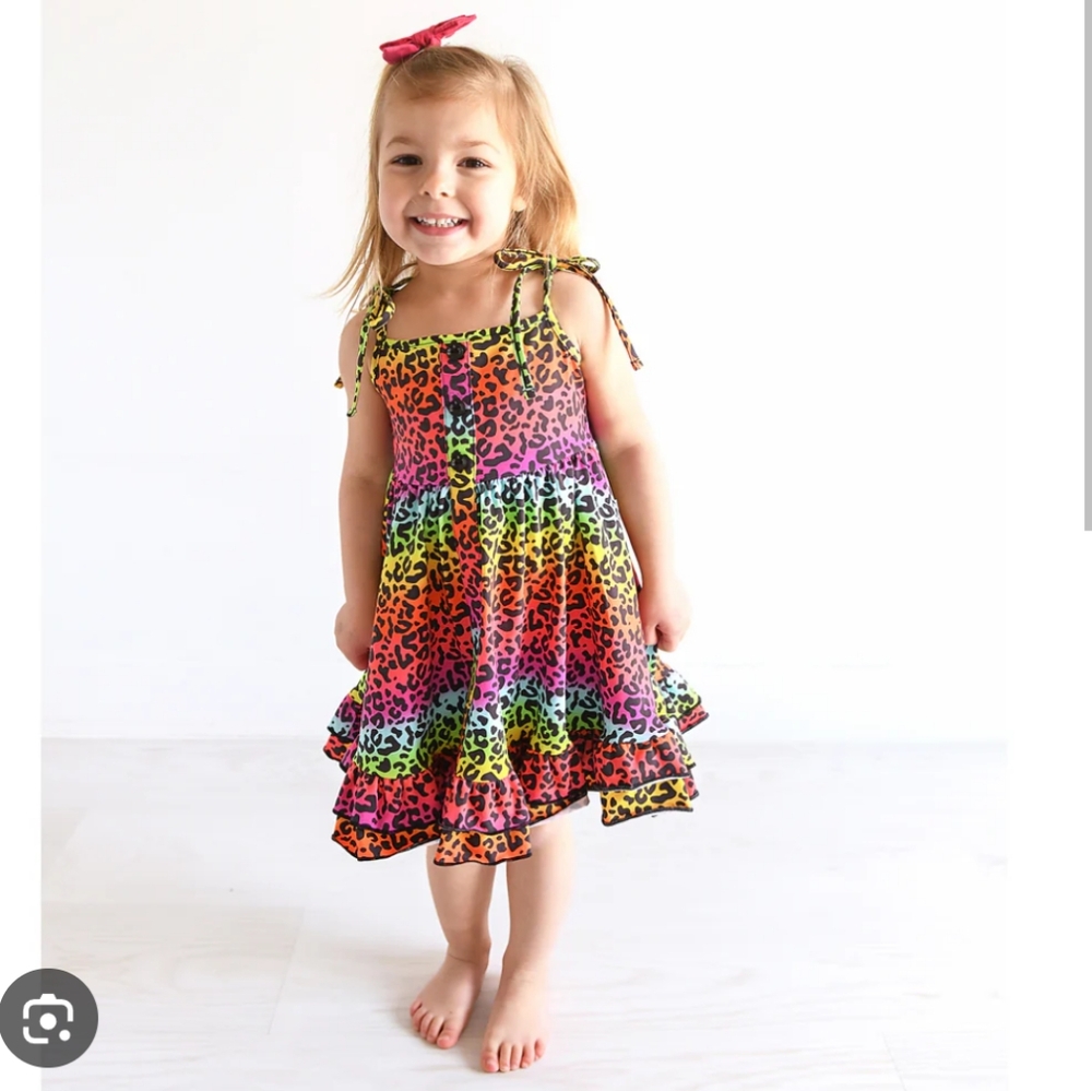 Gigi And Max Leopard Rainbow Dress